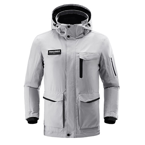 ULEEMARK men's multifunctional super storage travel jacket Gray